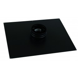 Plaque de finition plafond inox noir 32x32mm